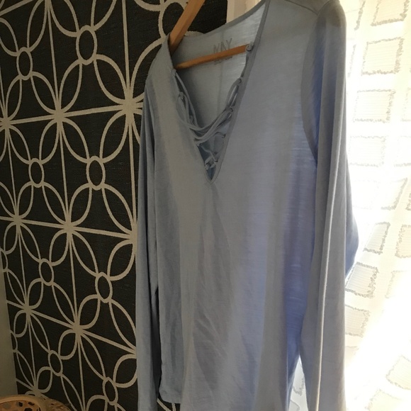Baby blue shirt, Never worn. FREE mystery gift with EVERY purchase! - Picture 1 of 6
